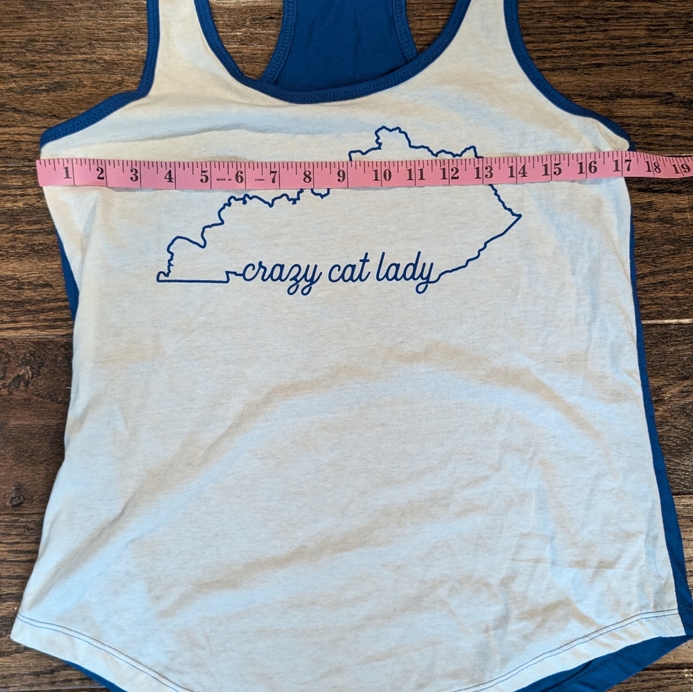 Kentucky Crazy Cat Lady University of Kentucky Wildcats Tank Top - Picture 6 of 7